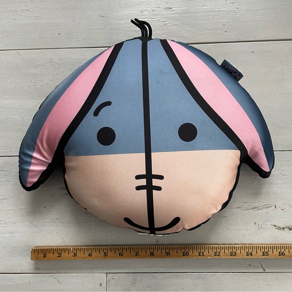 Eeyore Disney Cuties Blue Tan Pink Black Squish Pillow Y2K Winnie the Pooh - Picture 6 of 6